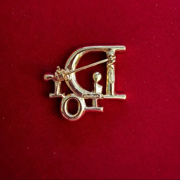 J149 Vintage Dior Rhinestone Brooch - Picture 3 of 3